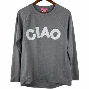NWT Isaac Mizrahi Ciao Sequin Meredith Statement Tunic Top